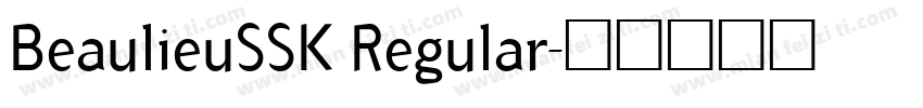 BeaulieuSSK Regular字体转换